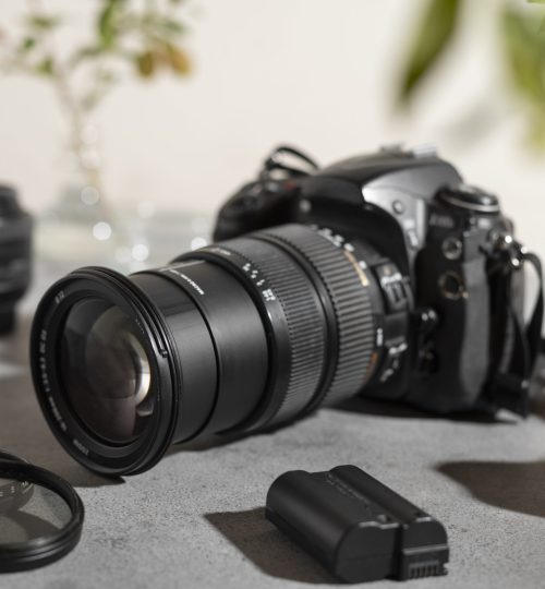 high-angle-photo-camera-indoors-still-life